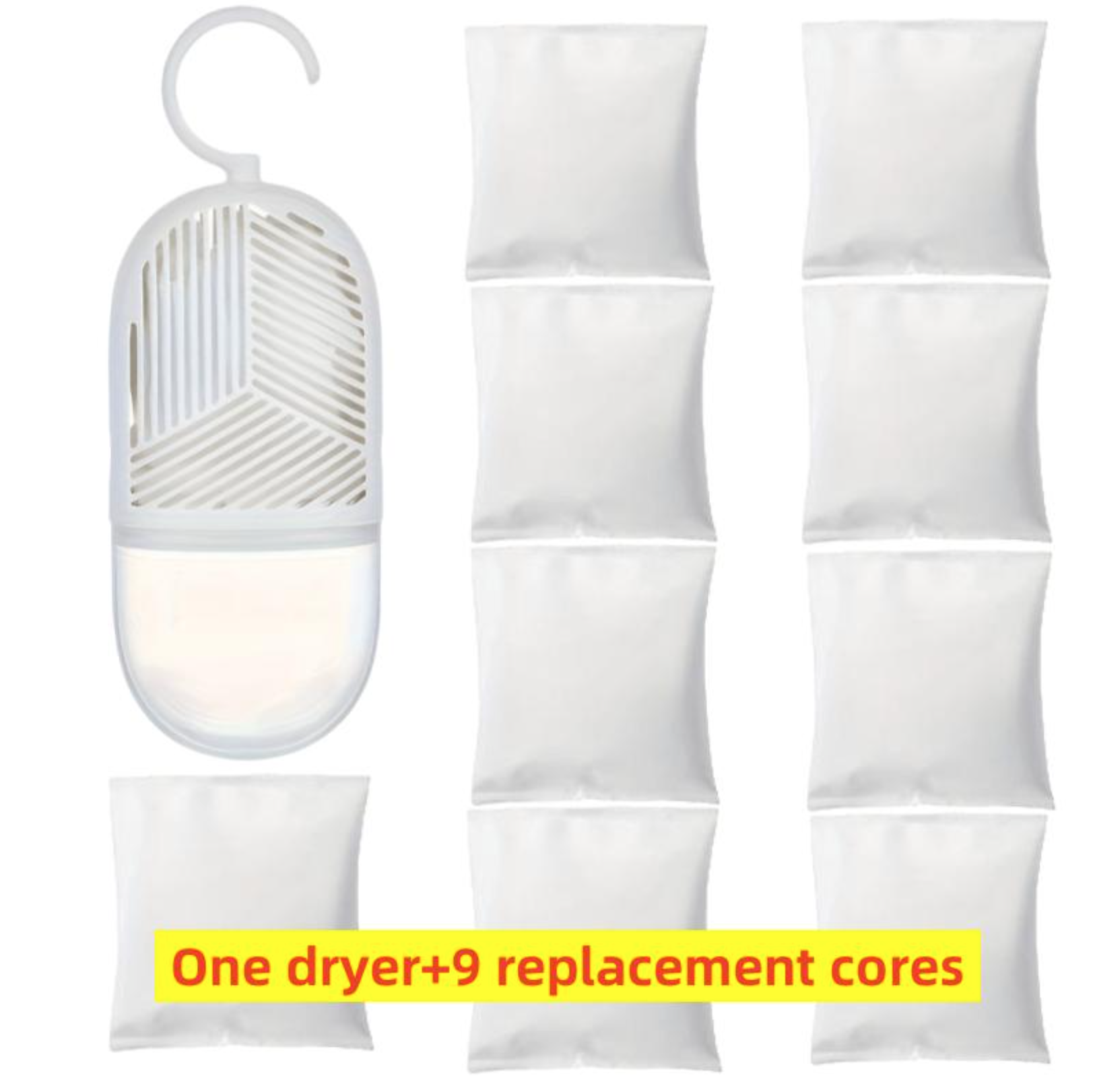 Reusable Hanging PVC Dehumidifier Bag – Moisture Absorber for Closet & Bathroom Mold Prevention