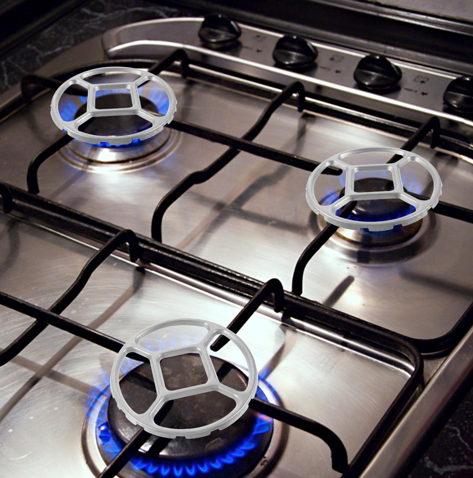 Universal Pot & Wok Support Rack – Non-Slip Gas Burner and Stove Ring for Kitchen Cooking