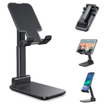 Enjoy hands-free comfort and perfect viewing angles with the HomeVyn Adjustable Foldable Phone & Tablet Stand.
