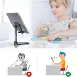 Enjoy hands-free comfort and perfect viewing angles with the HomeVyn Adjustable Foldable Phone & Tablet Stand.