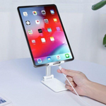 Enjoy hands-free comfort and perfect viewing angles with the HomeVyn Adjustable Foldable Phone & Tablet Stand.