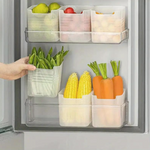 Clear Refrigerator Storage Bins – Space-Saving Reusable Containers for Kitchen Organization