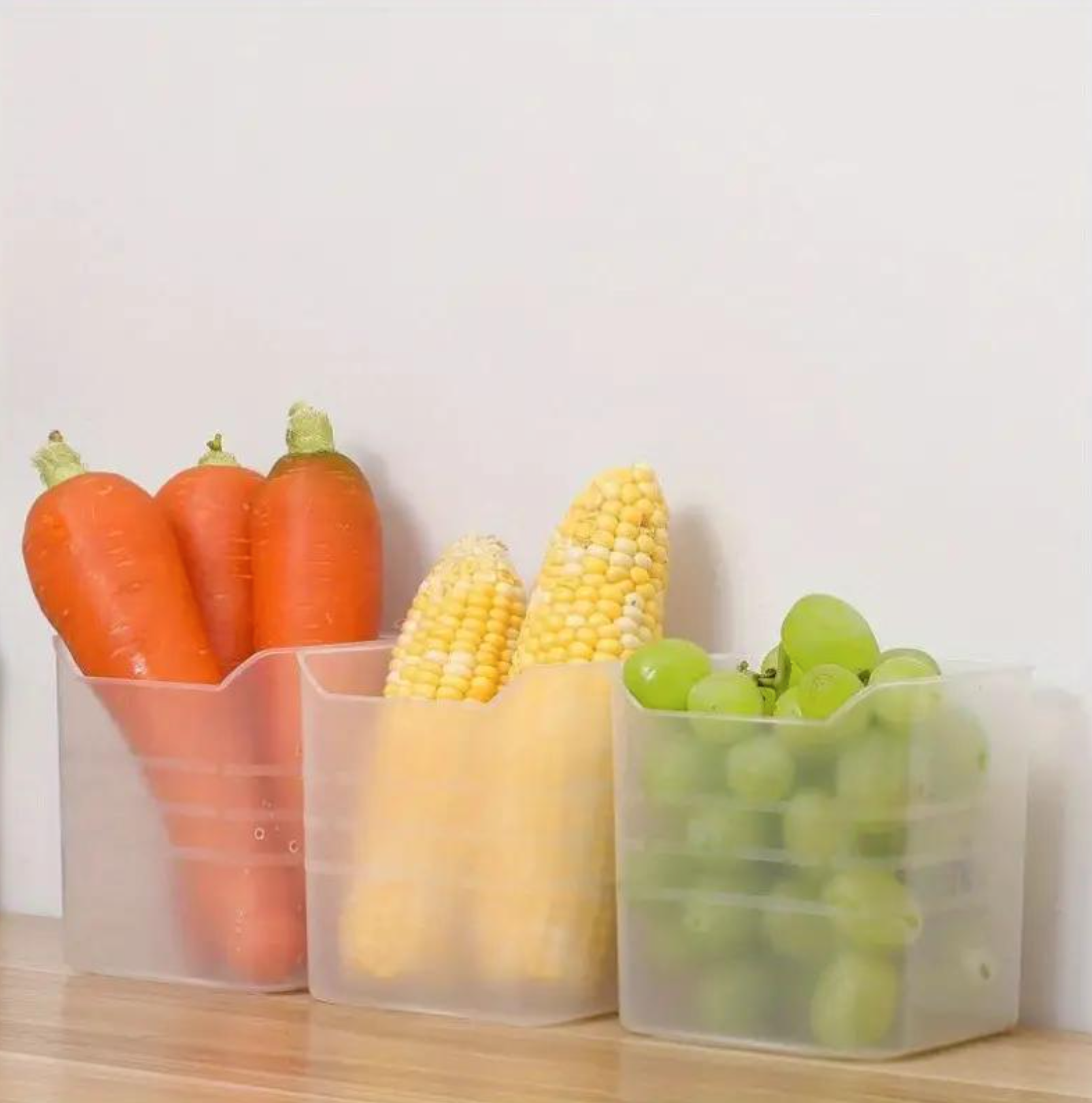 Clear Refrigerator Storage Bins – Space-Saving Reusable Containers for Kitchen Organization