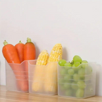 Clear Refrigerator Storage Bins – Space-Saving Reusable Containers for Kitchen Organization