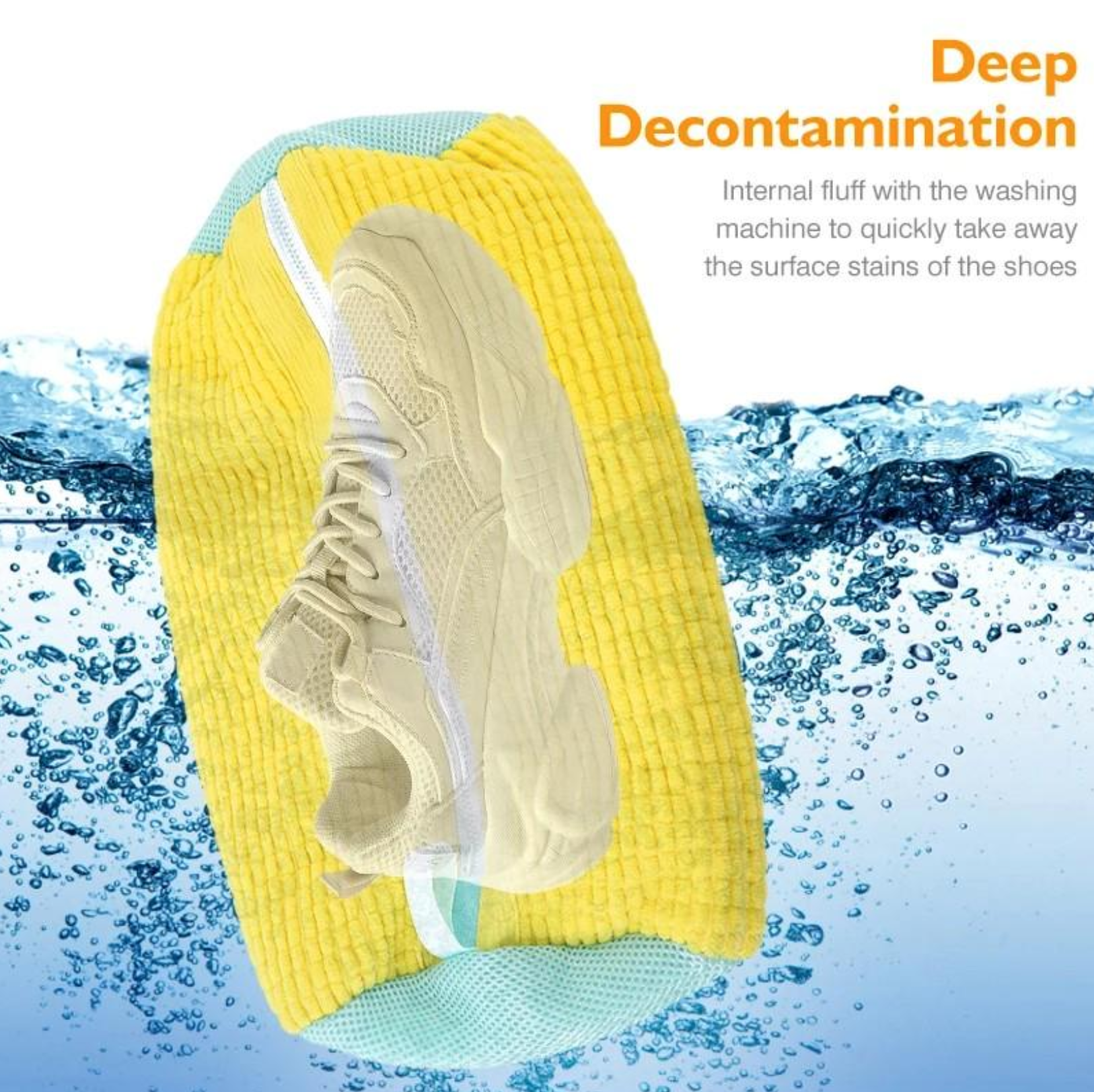 Shoe Washing Bag – 360° All-Around Cleaning Mesh Laundry Bag for Sports Shoes