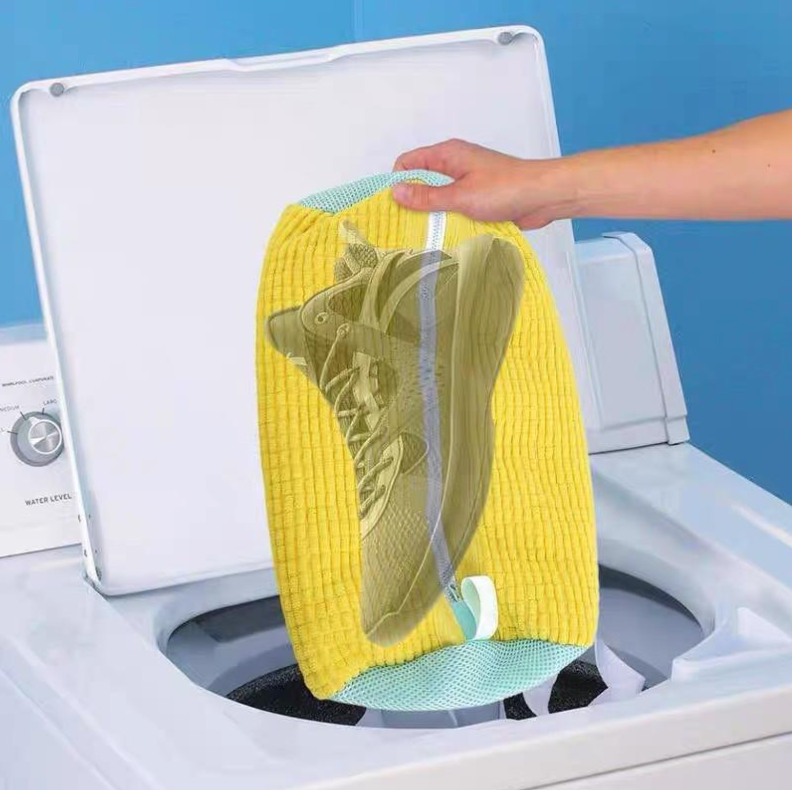 Shoe Washing Bag – 360° All-Around Cleaning Mesh Laundry Bag for Sports Shoes